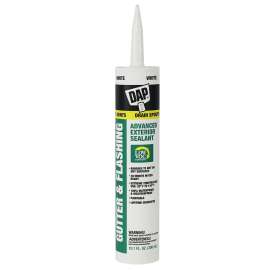 DAP 01801 Gutter Sealant, White, Paste, 10.1 fl-oz