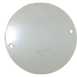BWF CC-4WV Ceiling Outlet Cover, 5 in Dia, Round, Aluminum, White, Powder-Coated