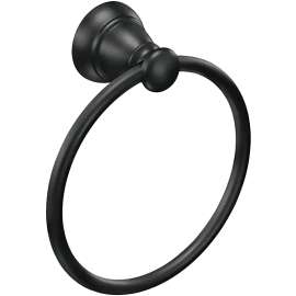RING TOWEL BANBURY MATTE BLACK