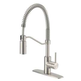 Boston Harbor Spring Pull-Down Kitchen Faucet, Stainless Steel