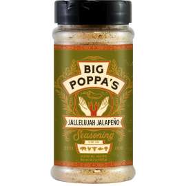 Big Poppa's OW86155-C BBQ Seasoning, Jallelujah Jalapeno Flavor, 14.2 oz Shaker