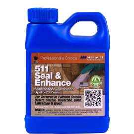 MIRACLE SEALANTS 511 SEENPT6 Seal and Enhance, 1 pt, Liquid, Solvent-Like