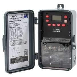 TORK EW101B Digital Timer, 30 A, 120/277 VAC, 1 min to 7 days Time Setting, 7 days Cycle, Tan