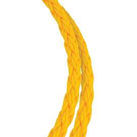 BARON 54806 Rope, 1/4 in Dia, 1000 ft L, 100 lb Working Load, Polypropylene, Yellow