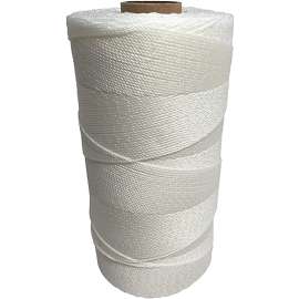BARON 95401 Seine Twine, #9 Dia, 575 ft L, 13 lb Working Load, Nylon/Poly, White