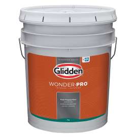 Glidden Wonder-Pro GLWP30 Series GLWP30WB/05 Paint, Flat, Pastel Base/White, 5 gal