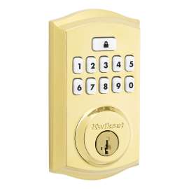 DEADBOLT KYPD 9260 TRL PLS BRS