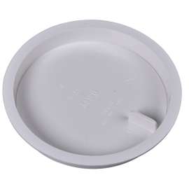Oatey Knock-Out 39103 Test Cap with Barcode, 4 in Connection, ABS, White