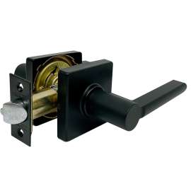 ProSource Passage Lock, Lever, Contemporary, Matte Black