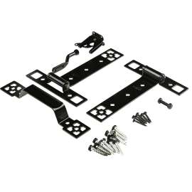 National Hardware N109-316 Craftsman Gate Suite Kit, Black, 1-Piece