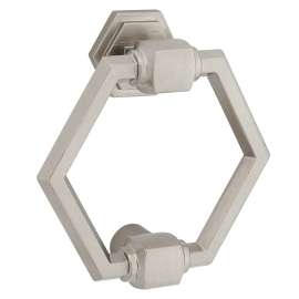 National Hardware Powell N336-707 Door Knocker, Zinc, Satin Nickel, 7/32 in Mounting Hole