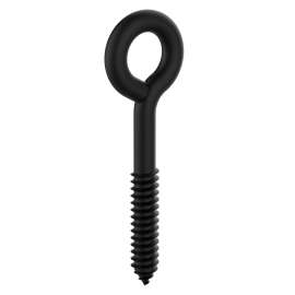 National Hardware N820-103 Lag Screw Eye, 3/8 in Thread, 4-1/2 in OAL, 230 lb Working Load, Steel, Storm Shine