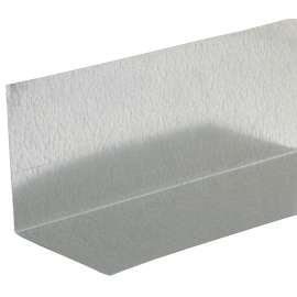 Amerimax AFS40405-U Angle Flashing, 10 ft L, 4 in W, Galvanized