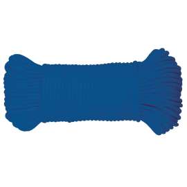 BARON 63019 Cord, 5/32 in Dia, 50 ft L, 110 lb Working Load, Polyester, Blue