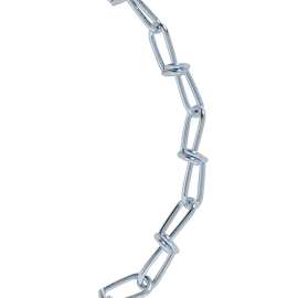 BARON 7262 Double Loop Chain, #1, 125 ft L, 155 lb Working Load, Zinc