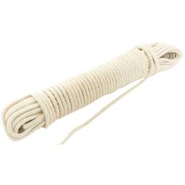 BARON 60848 Clothesline Rope, 200 ft L, Cotton/Poly, Cream, 11 lb Working Load