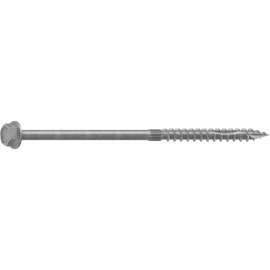 Camo 0368240 Structural Screw, 1/4 in Thread, 6 in L, Hex Head, Hex Drive, Sharp Point, Hot-Dipped Galvanized, 10