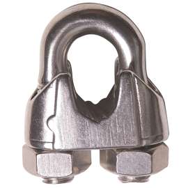 Ben-Mor 73039 Wire Rope Clip, 3/16 in Dia Wire Rope, Stainless Steel