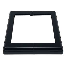 Nuvo Iron ADPBS6 Post Base Cover, 7-1/2 in L, 7-1/2 in W, Aluminum, Black