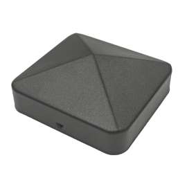 Nuvo Iron Eazy-Cap US-PCP12BLK Post Cap, Steel, Black, Powder-Coated
