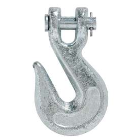 BARON 331-5/16 Clevis Slip Hook, 5/16 in, 3900 lb Working Load, 43 Grade, Carbon Steel, Electro-Galvanized