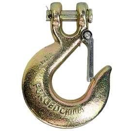 BARON 331L-1/4-70 Clevis Slip Hook with Latch, 1/4 in, 3150 lb Working Load, 70 Grade, Yellow Chromate