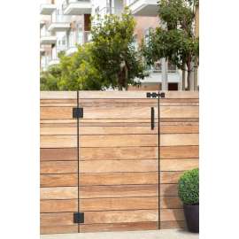 National Hardware N166-026 Modern Gate Kit, Steel, Black, 4-Piece