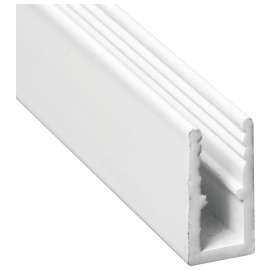 Make-2-Fit PL-14166 Window Frame, 5/8 in W, 94 in L, Aluminum, White