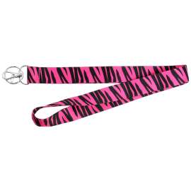 HY-KO 2GO Series LAN-115 Lanyard, 1 in W, Nylon, Pink, Clip End