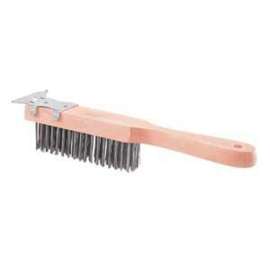 HYDE Richard 03250 Wire Brush, 1 in L Trim, Carbon Steel Bristle