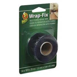 Duck 442055 Electrical Tape, 10 ft L, 1 in W, Black