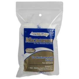 Arroworthy 4-MFR3T/P Mini Roller Cover, 3/8 in Thick Nap, 4 in L, Microfiber Cover