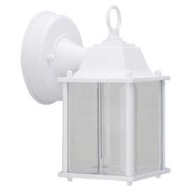 Boston Harbor 0038-WD-WH Outdoor Wall Lantern, 120 V, 6.65 W, LED Lamp, 320 Lumens, 3000 K Color Temp