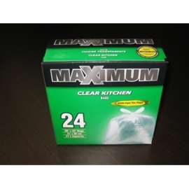 MAXIMUM 26324 Recycling Bag, Clear