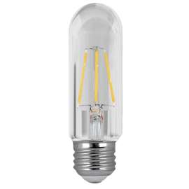 Feit Electric BPT1040/950CA LED Bulb, Linear, T10 Lamp, 40 W Equivalent, E26 Lamp Base, Dimmable, Clear, Daylight Light