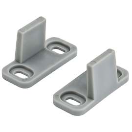 National Hardware N187-094 Double Guide, Aluminum, Gray, Floor Mounting