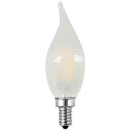 Feit Electric BPCFF60/927CA/FIL/2 LED Bulb, Decorative, Flame Tip Lamp, 60 W Equivalent, E12 Lamp Base, Dimmable