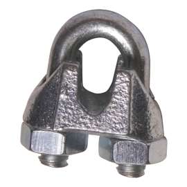 Ben-Mor 73002 Wire Rope Clip, 1/8 in Dia Wire Rope, Zinc