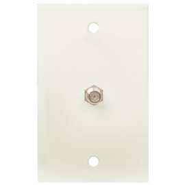 VOXX CVH61Z Wallplate, 1 -Gang, White, Flush Mounting