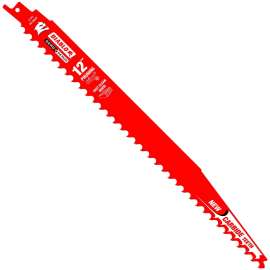 Diablo DS1203CP Reciprocating Saw Blade, 12 in L, 3 TPI, Carbide Cutting Edge