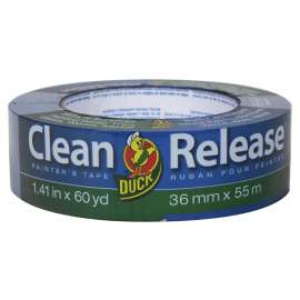 Duck Clean Release 240194 Painter's Tape, 60 yd L, 1.41 in W, Blue
