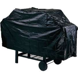 Omaha SPC043L Grill Cover, 18 in W, 34 in H, Vinyl, Black