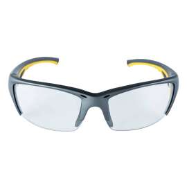 3M 90212-HZ4-NA Safety Eyewear, Anti-Fog, Scratch-Resistant Lens, Plastic Frame, Gray/Yellow Frame, UV Protection: Yes