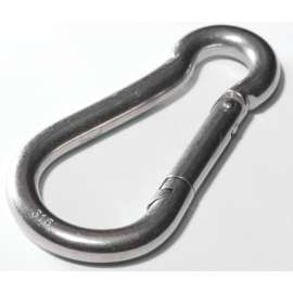 BARON 2450S-11/32 Spring Snap, 160 lb Working Load, Stainless Steel, Zinc