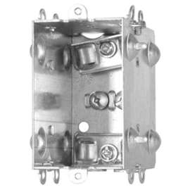 HUBBELL 1004LHUBAR Device Box, 1 -Gang, Metal