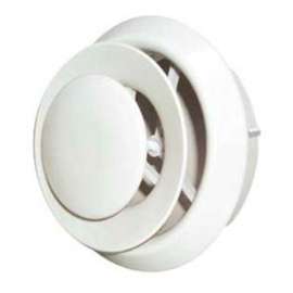 Imperial DR-04 Air Diffuser with Collar, Polypropylene, White