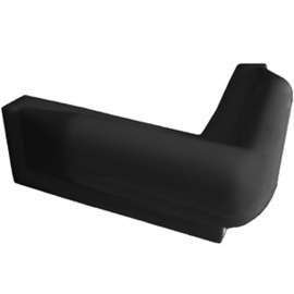 Multinautic 15053 Corner Bumper, PVC, Black, 10 in W