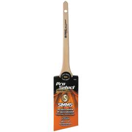 Pro Select 8020-50 Thin Angular Sash Brush, 2 in W, 2-3/8 in L Bristle, Nylon/Polyester Bristle, Rat Tail Handle