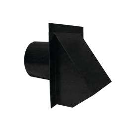 Master Flow WVA4BL Round Wall Vent, 4 in Duct