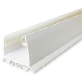 M-D 43336 Door Seal, 2-1/4 in W, 36 in L, Vinyl, White